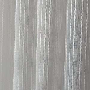 Striped Pattern Simple Sheer White Curtain - SSHC - 18