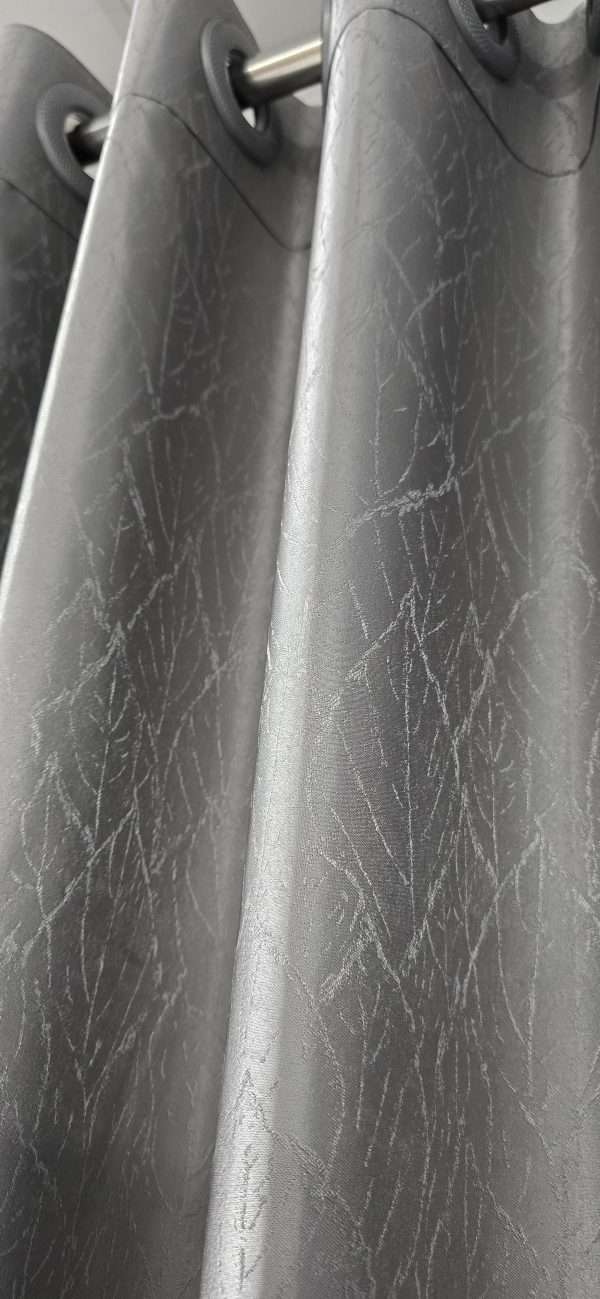 Silver Leaf Full Light Blocking Premium Blackout Curtain