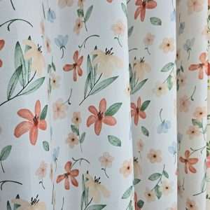 Printed Semi Transparent Sheer Curtain