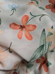 Printed Semi Transparent Sheer Curtain