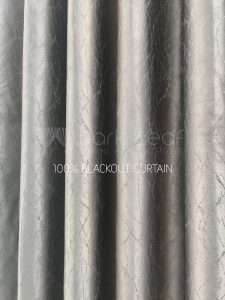 Silver Leaf Full Light Blocking Premium Blackout Curtain