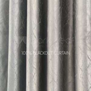 Silver Leaf Full Light Blocking Premium Blackout Curtain