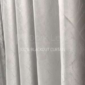 Silver Leaf Full Light Blocking Premium Blackout Curtain