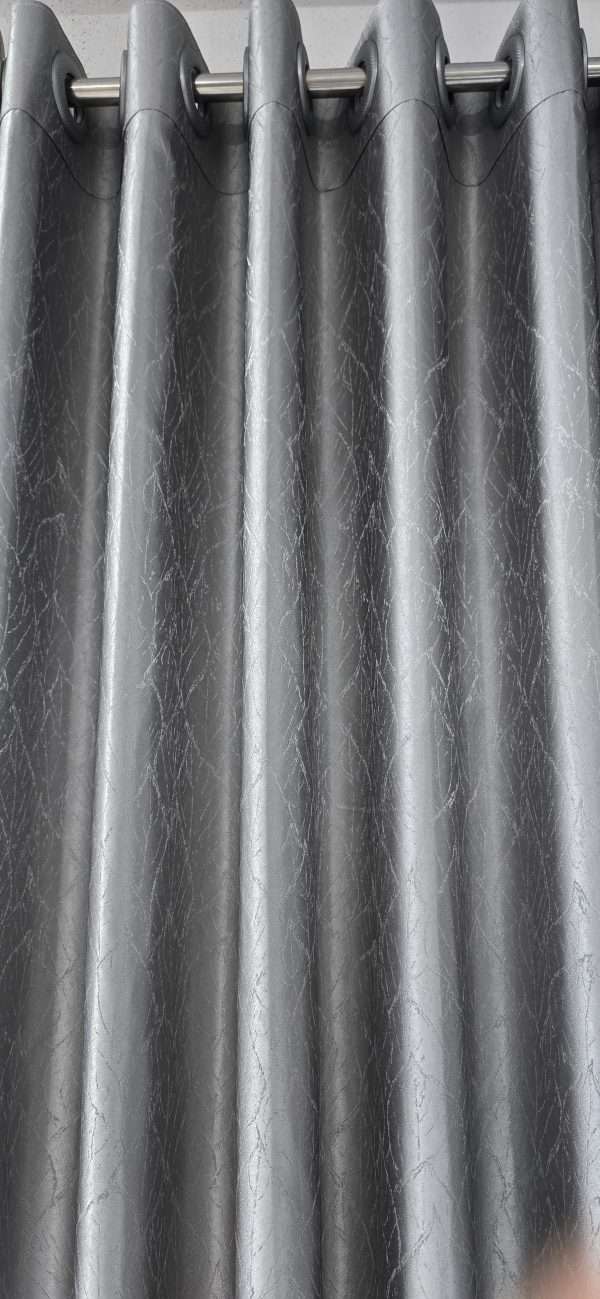 Silver Leaf Full Light Blocking Premium Blackout Curtain