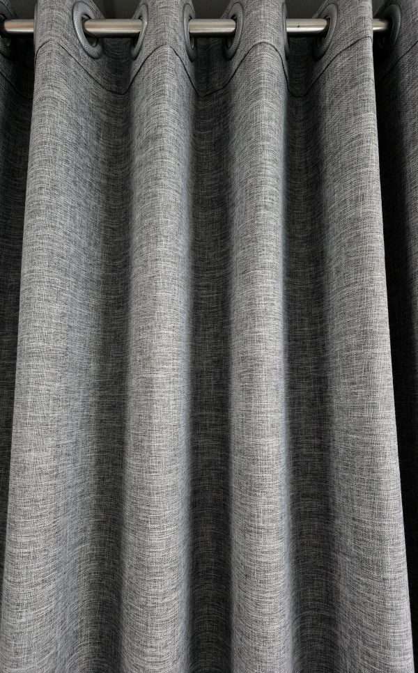 Full Light Shading Blackout Curtain Dark Grey