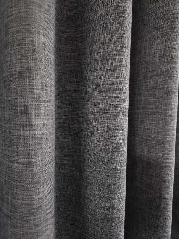 Full Light Shading Blackout Curtain Dark Grey