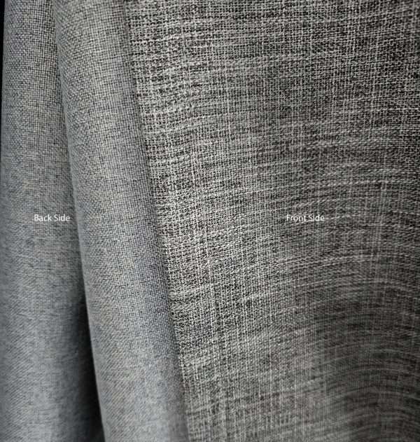 Full Light Shading Blackout Curtain Dark Grey