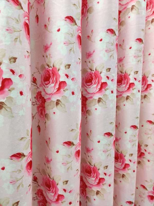 Pink Rose Curtain