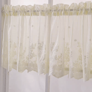 Short Decorative Curtain : D15 | Cream | Custom Width Size