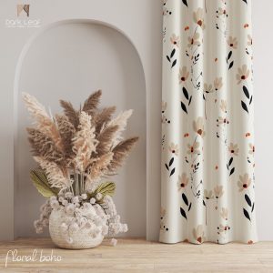 Boho Floral Curtain