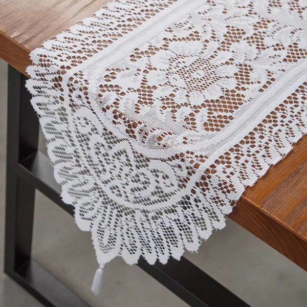 White lace runner