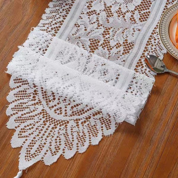 White lace runner