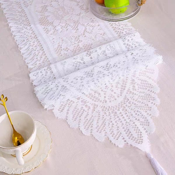 White lace runner