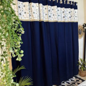 blue loop style cotton #curtains